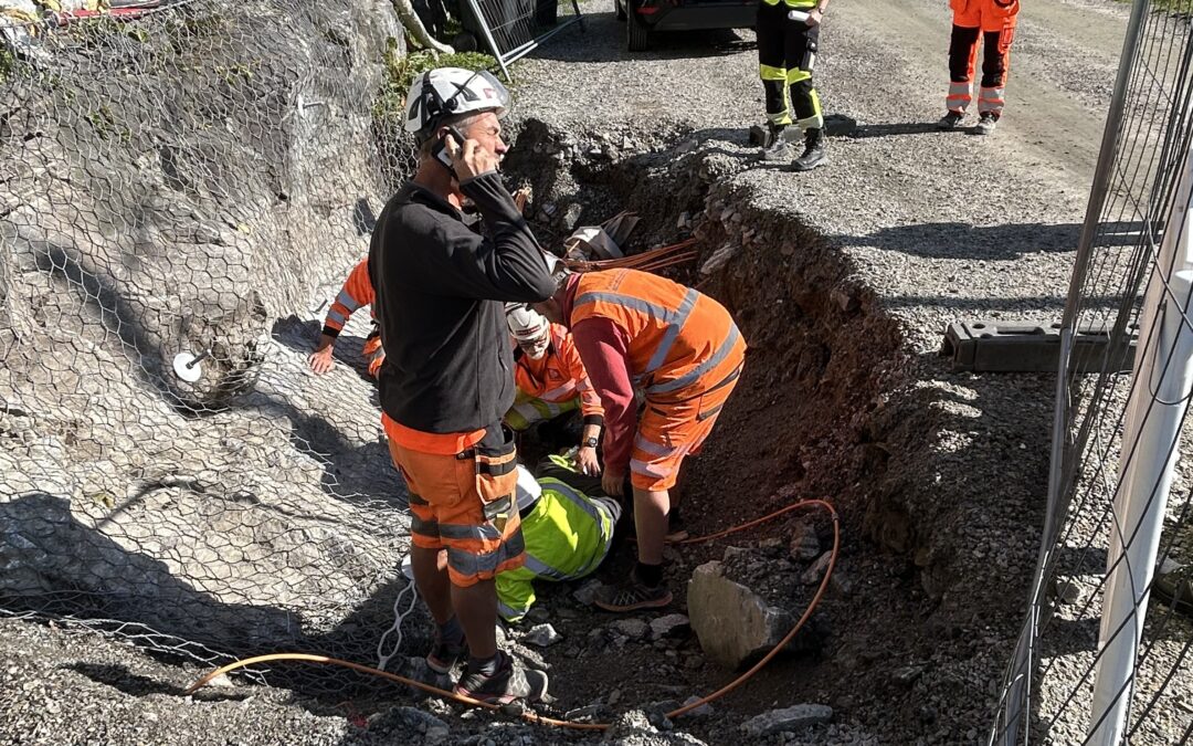 Beredskapsøvelse på Høgda i Vestby